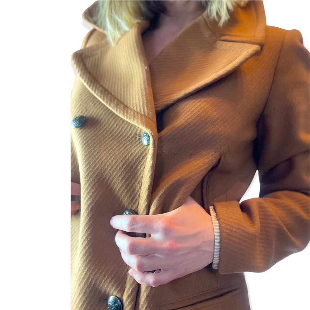NWOT 🎉 Banana Republic Tan Wool Coat Size Small